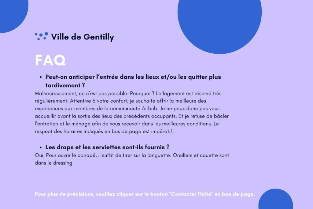 Paris Gentilly Appartement Tout Equipe - Rer B Extérieur photo